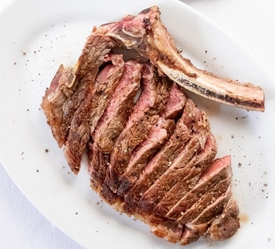 Steak and other Galician dishes