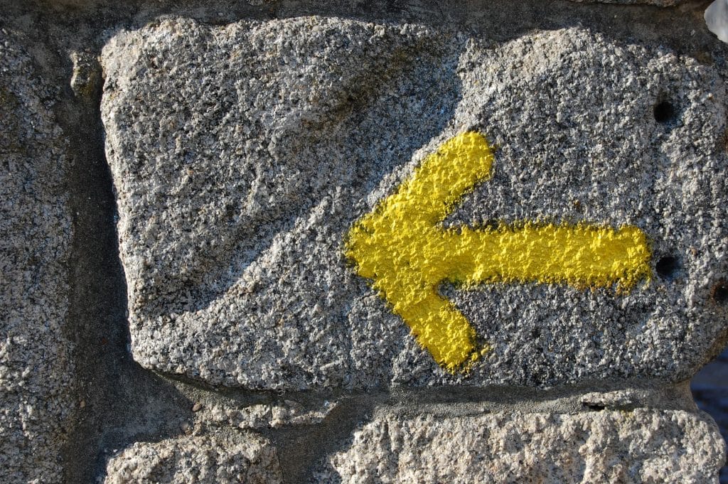The yellow arrow of the Camino