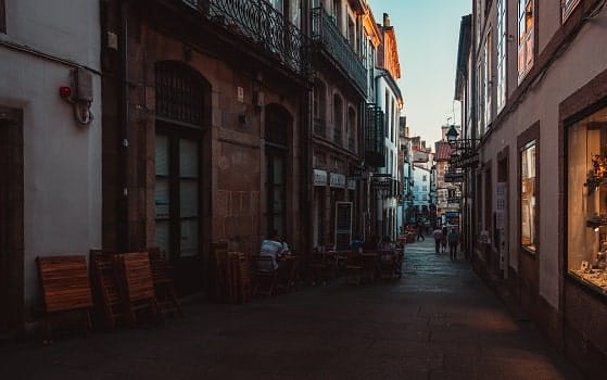 Les rues de Santiago de Compostela
