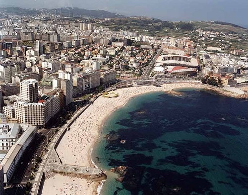 Playa de Riazor : the beach