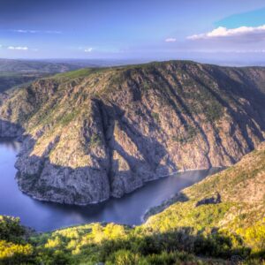 Ribeira Sacra with boat