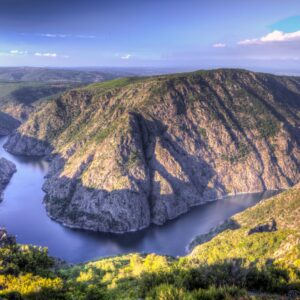 Ribeira Sacra con barco