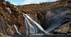 The famous Ezaro's waterfall