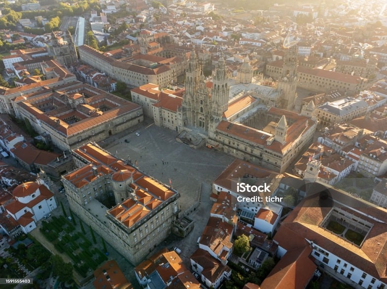 The city of Santiago de Compostela
